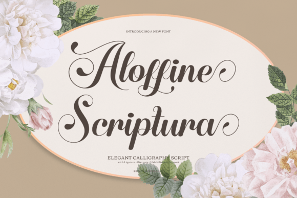 Aloffine Scriptura: A Craft Maker’s Premium Script Font for Elegant Product Design