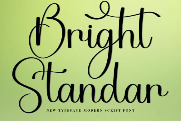Bright Standar: A Festive Typeface for Web Designers and Digital Makers