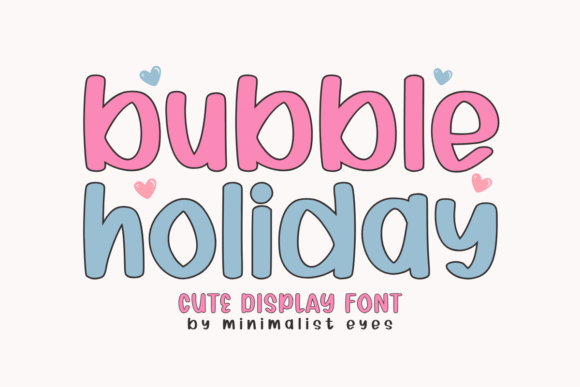 Bubble Holiday: A Playful Display Font for Modern Web Design Projects