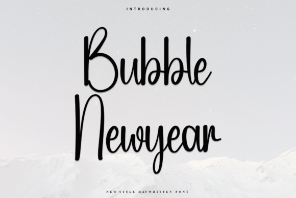 Bubble Newyear Font: A Heartfelt Touch for Small Business Branding