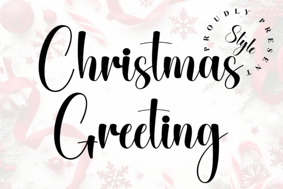 Christmas Greeting: A Luxurious Script Font for Elegant Editorial Design