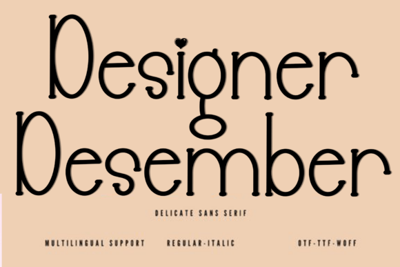 Designer Desember: A Warm, Playful Font for Modern Web Design Projects