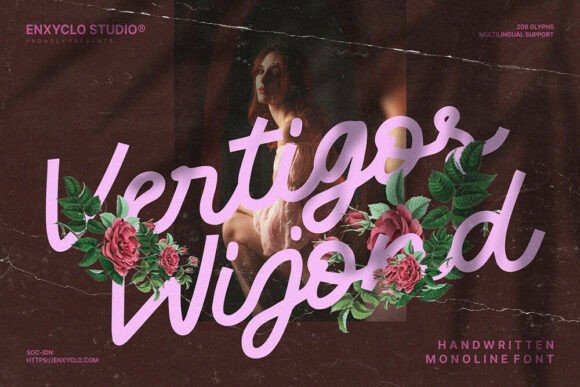 Elevate Your Craft with Vertigos Wijond – A Handmade Script Font for Makers