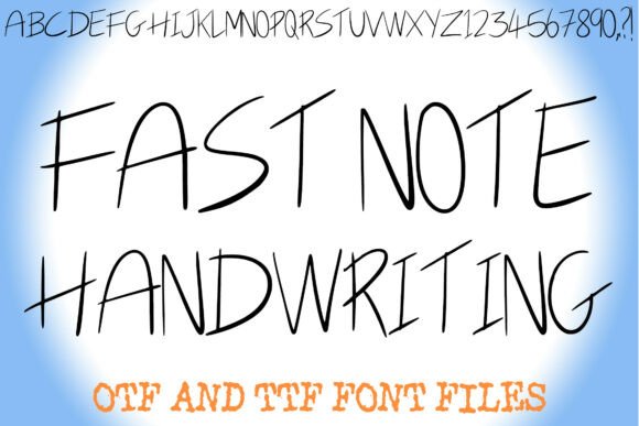 Fast Note Handwriting: The Perfect Script Font for Crafters & Sellers