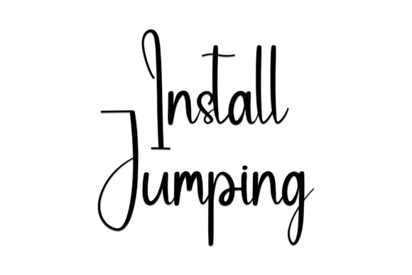 Install Jumping: A Playful Script Font That Elevates Campaign Visuals