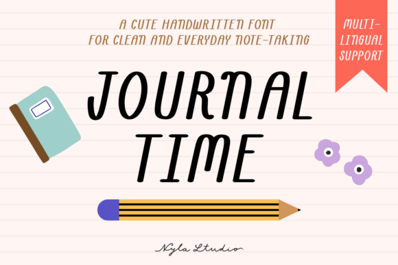 Journal Time: A Handwritten Font That Elevates Small Business Branding