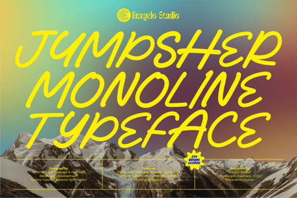Jumpsher: A Sophisticated Handwritten Typeface for Crafters and Product Makers