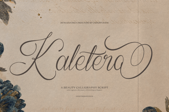 Kaletero: Elevating Editorial Design with a Modern Calligraphy Font