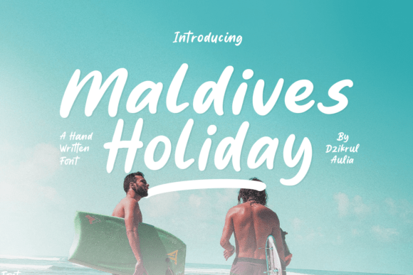 Maldives Holiday: A Fresh Script Font for Modern Editorial Design