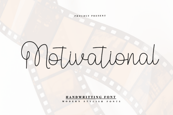 Motivational: A Graceful Script Font for Crafters and Makers