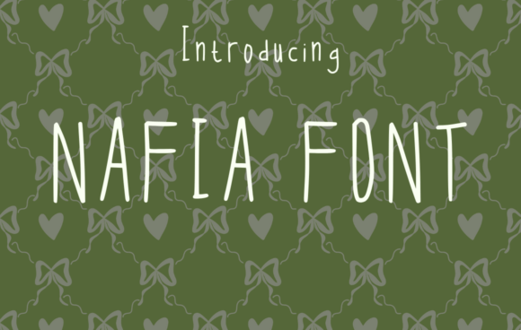 Nafia Font: A Handwritten Touch for Crafters & Makers