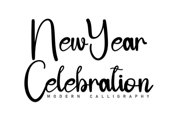 Newyear Celebration Font: Elevating Editorial Design with Handwritten Charm