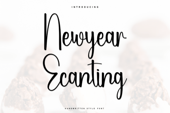 Newyear Ecanting: A Handwritten Font for Relaxed Editorial Design