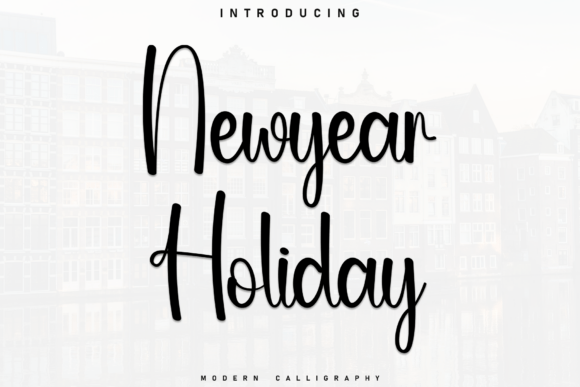 Newyear Holiday: A Handwritten Font for Modern Editorial Design