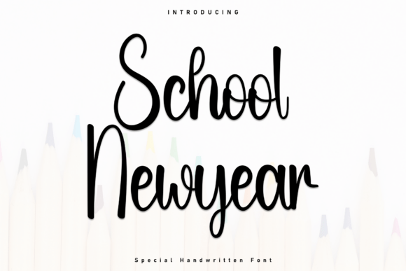 School Newyear: A Cozy Handwritten Font for Makers and Creative Sellers