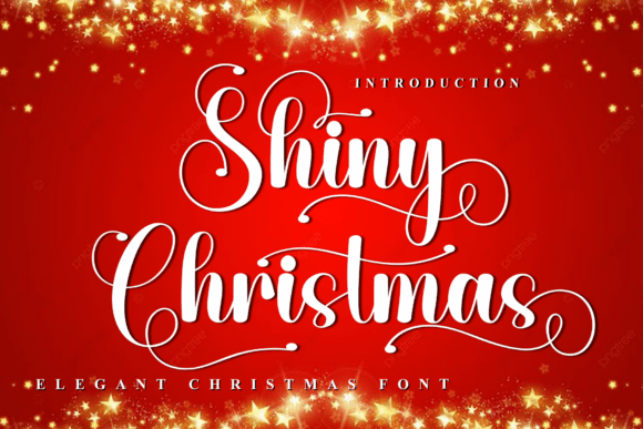 Shiny Christmas: A Luxurious Script Font for Crafters & Small Product Makers