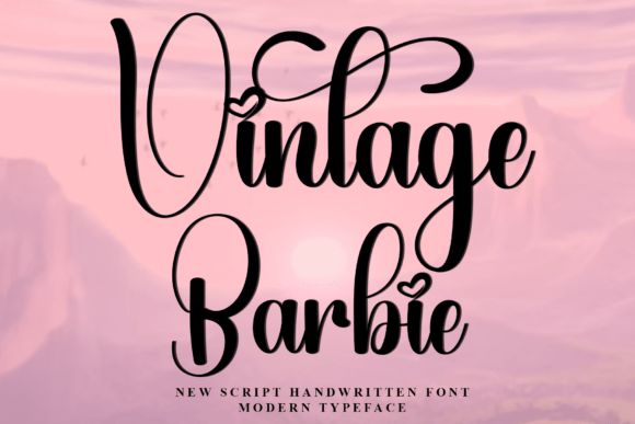 Vintage Barbie: A Festive Typeface for Cheerful Editorial Designs