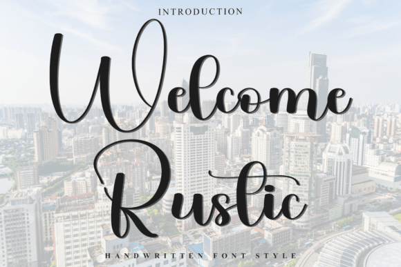 Welcome Rustic: A Festive Typeface for Heartfelt Branding