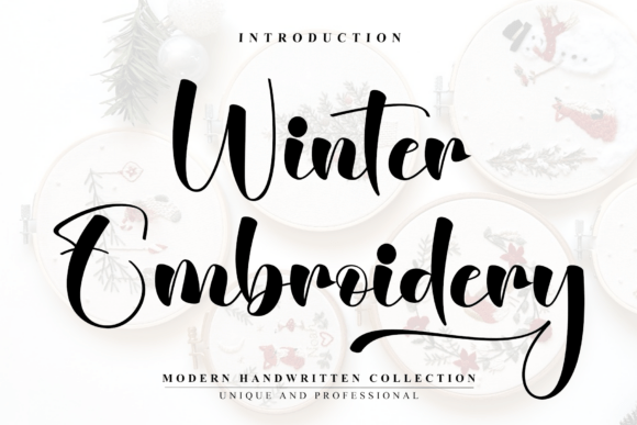 Winter Embroidery Font: A Designer’s Journey Through a Cozy Brand Identity Project