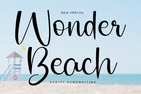Wonder Beach: A Playful Script Font for Crafters and Product Designers